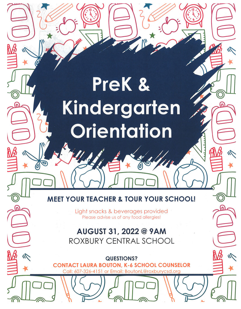 Orientation for PreK and K